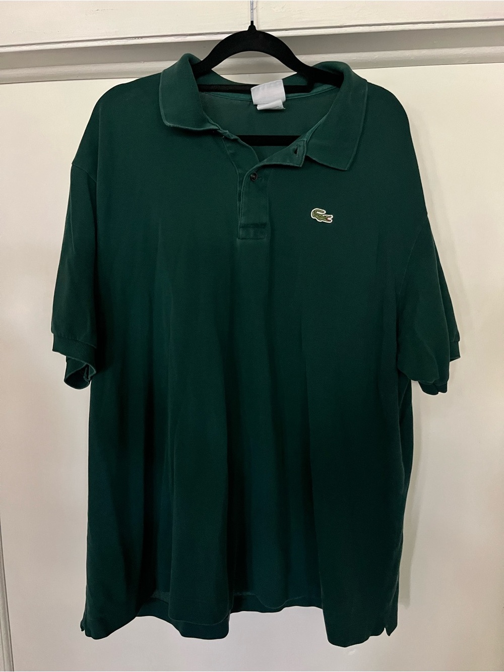 Lacoste Men's Forest Green Polo Shirt with Croc Logo